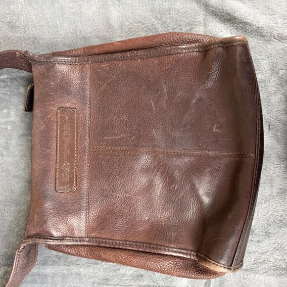 Fossil Women's Vintage Pebbled Brown Leather Shoulder Bag Style Y2K McBling - Picture 7 of 13